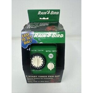 Rain Bird Water Timer Controllers Model WTA-1875 New in Box 3 Start Times